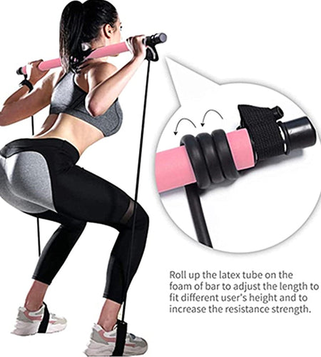Portable Pilates Bar and Resistance Band